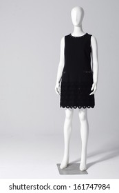 Full Length Black Dress Mannequin Isolated Stock Photo 161747984 ...