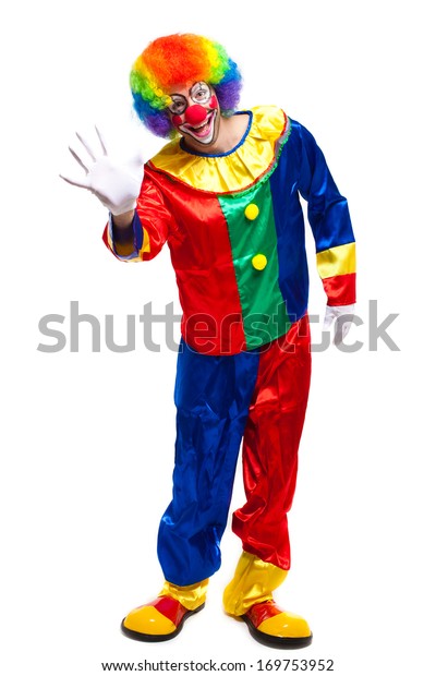 Full Length Clown Portrait Stock Photo (Edit Now) 169753952