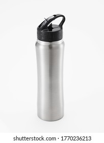 Full Length Grey Waterbottle Isolated On Stock Photo (Edit Now) 1770236213