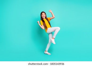 Full Length Photo Crazy Kid Girl Stock Photo 1835143936 | Shutterstock