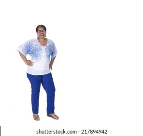 Full Length Picture Of Confident Older Woman