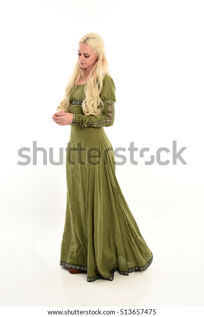 Full Length Portrait Beautiful Lady Long Stock Image Download Now