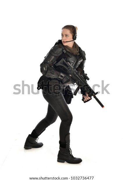 Full Length Portrait Female Soldier Wearing Stock Photo (Edit Now ...