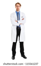 Full Length Portrait Of An Handsome Doctor