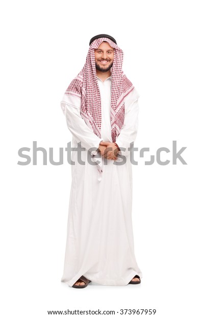 Full Length Portrait Young Arab White Stock Photo 373967959 | Shutterstock