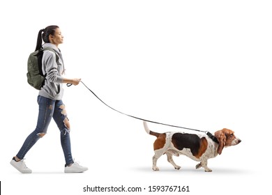 Woman Walking Dog Images, Stock Photos & Vectors | Shutterstock