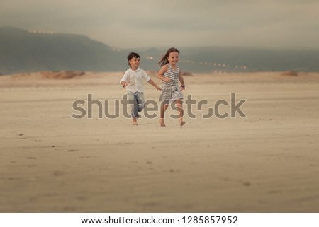 Similar – Foto Bild Seniorsportlerin und kleines Mädchen High Five