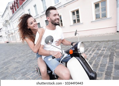 825 Husband and wife riding scooter Images, Stock Photos & Vectors ...