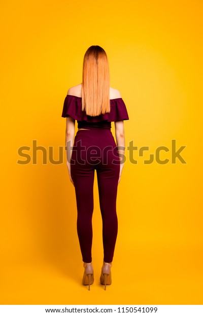 Full Length Size Rear View Body Stock Photo Edit Now 1150541099
