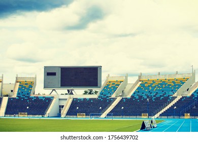 Full Length View Of Stadium Seats