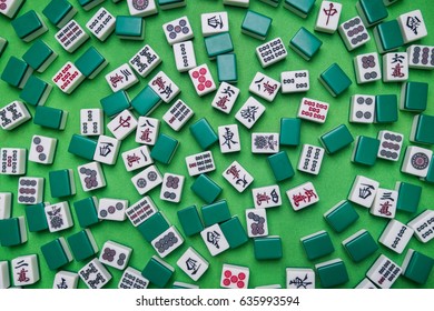 Full Mahjong Tiles Chinese Korea Japanese Stock Photo 635993594 ...