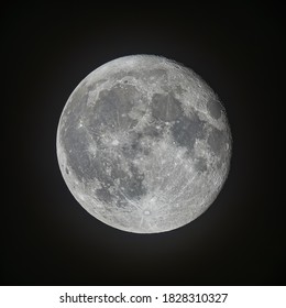 Full Moon With 98% Brightness Above Siberia In October