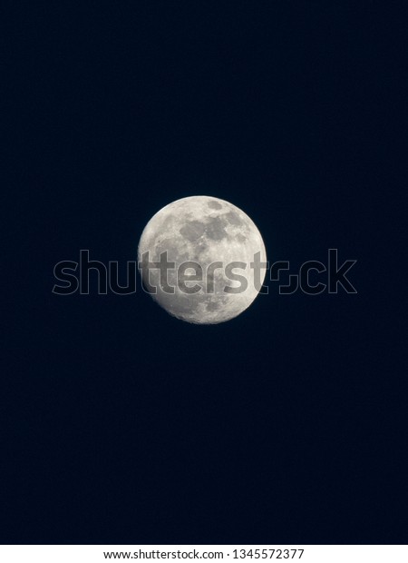 Full moon in the blue
sky