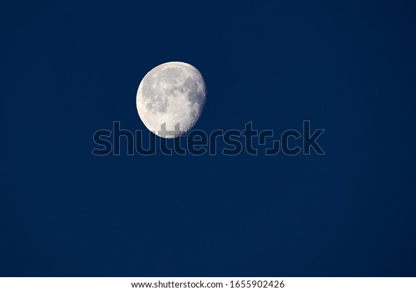 Full Moon in the Blue\
Sky