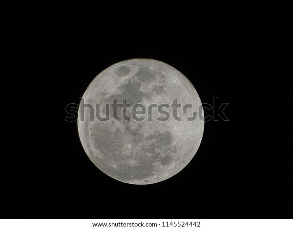 Full moon from a clear\
sky