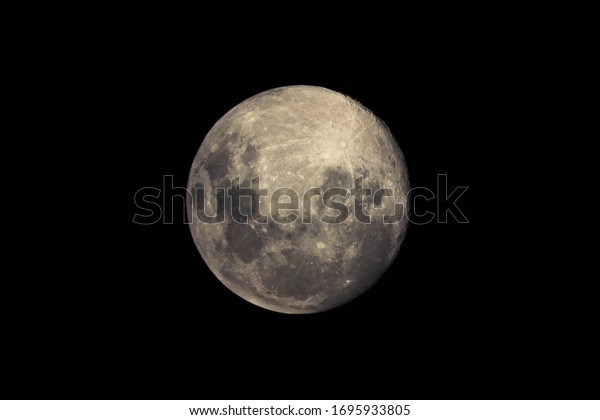 full moon in clear\
sky