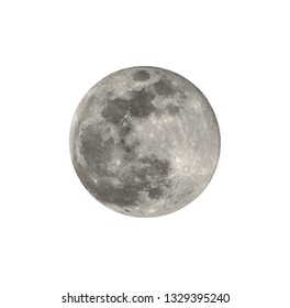 Full Moon Closeup Northern Hemisphere Isolated Stock Photo (Edit Now ...