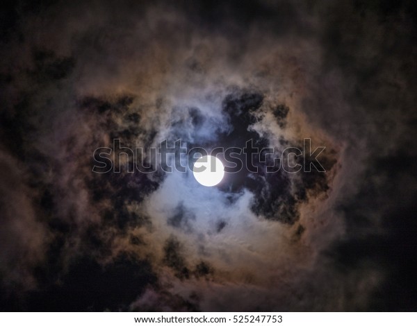 Full Moon and Cloud in The\
Night