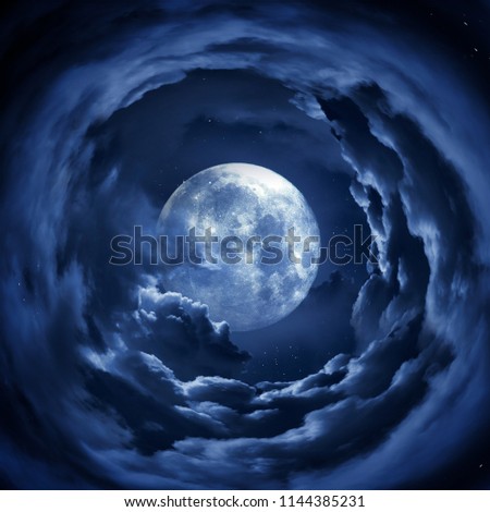 Full Moon Cloudy Night