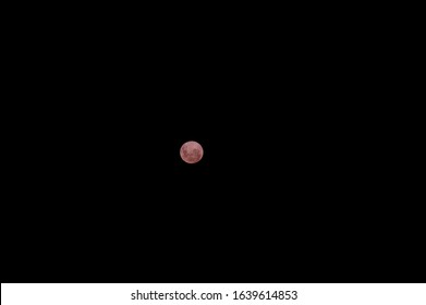full moon in dark sky