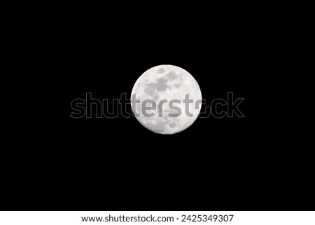 Full moon in the dark sky during night time, Great super moon in sky.