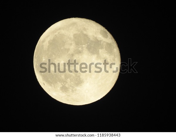 Full Moon with dark\
spots