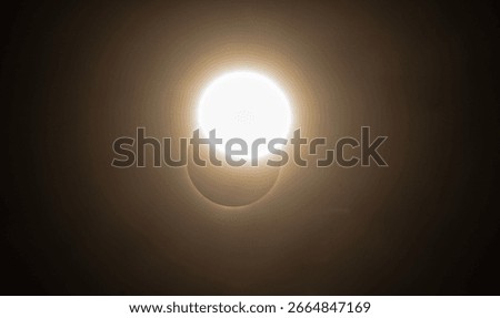 full moon with eclipse moon