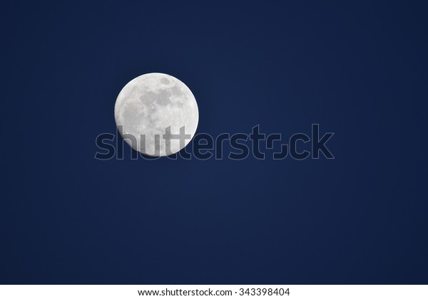 Full moon in evening ,\
nature