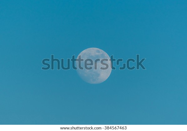 Full moon in evening ,\
nature