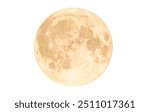 Full moon isolated on white background, moon isolated on white