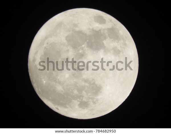 Full moon, January 2018,\
Wolf Moon