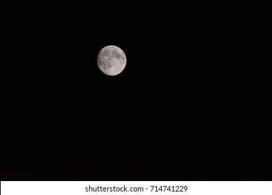 Full Moon On A Clear Night In Big Sur, California