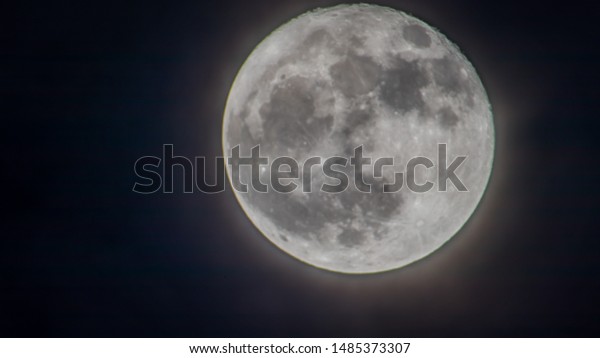 Full moon on a clear
night