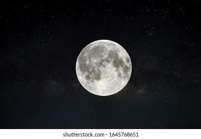 Full Moon On Horizon Stock Photo 1645768651 