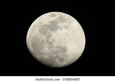 Full Moon Over The Tehachapi Mountains, Kern County, California.