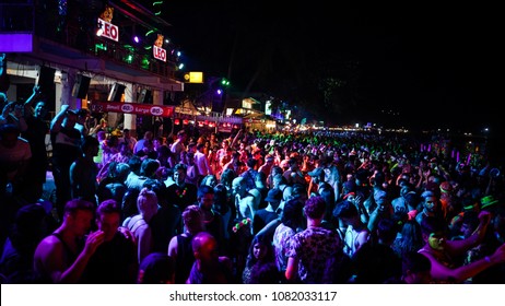 Full Moon Party  Koh Phangan,Thailand 29 April 2018 