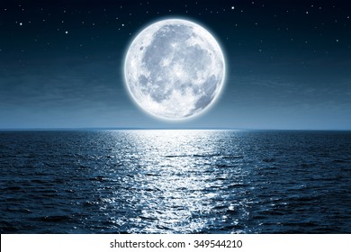 Full Moon Sea Images, Stock Photos & Vectors | Shutterstock