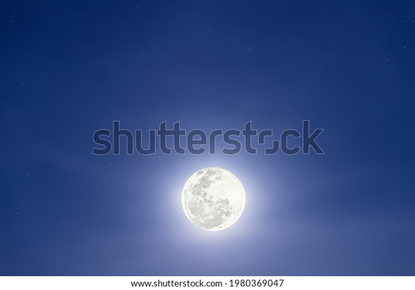 full moon and sky,\
nature night background.