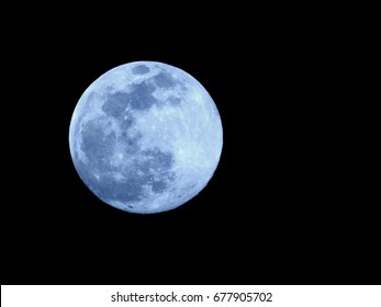 Full Moon Or Super Moon / The Moon Is The Fifth-largest Natural Satellite In The Solar System, And The Largest Among Planetary Satellites Relative To The Size Of The Planet That It Orbits 