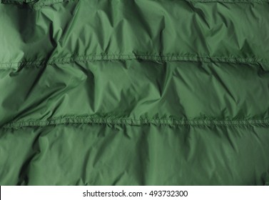 A Full Page Of Bright Green Sleeping Bag Background Texture