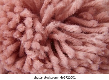 A Full Page Close Up A Pink Wool Bobble Texture