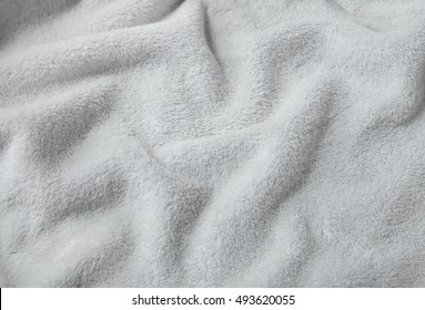 A Full Page Of White Bath Robe Background Texture