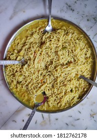 Full Plate Of Masala Noodles.