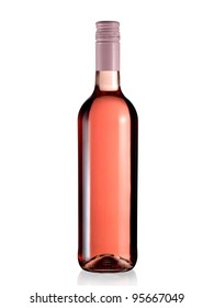 Full Rose Wine Bottle