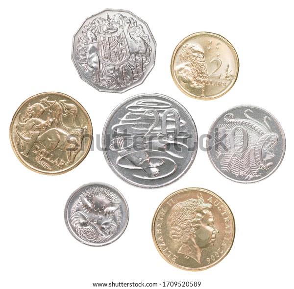 Full Set New Australian Coins Isolated Stock Photo 1709520589 ...