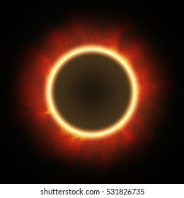 Full Solar Eclipse Stock Photo 531826735 | Shutterstock