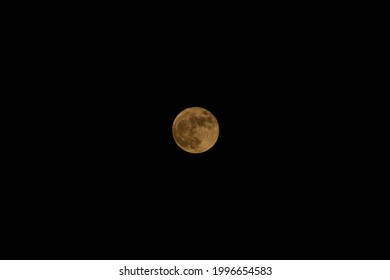 Full Strawberry Supermoon In Austin, TX 2021-06-24