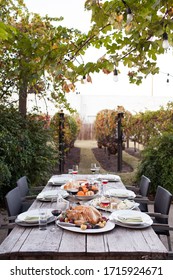 Full Table Spread In Garden