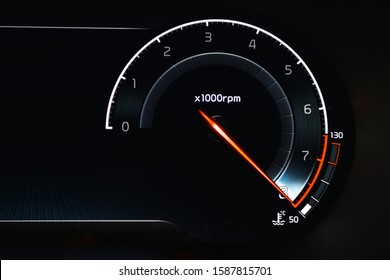 Full Throttle Until Red Line. Tachometer And Maximum Revolutions Per Minute. Maximum Performance And Power.
