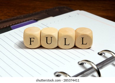 Full word concept on notebook